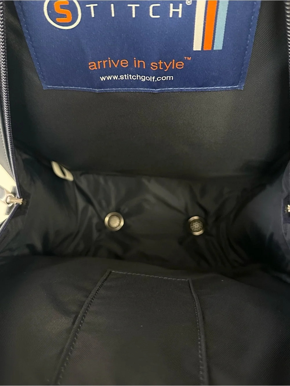 NWT Stitch Golf Shoe Bag Navy Water/Stain Resistant